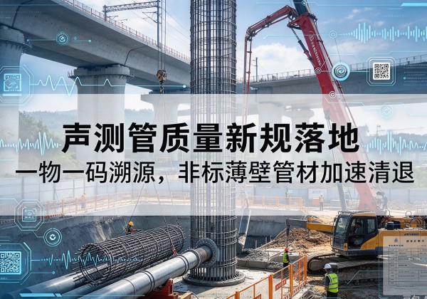 沁阳声测管质量新规落地，一物一码溯源，非标薄壁管材加速清退