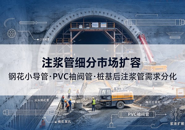 沁阳注浆管细分市场扩容，隧道钢花小导管、PVC 袖阀管、桩基后注浆管需求分化